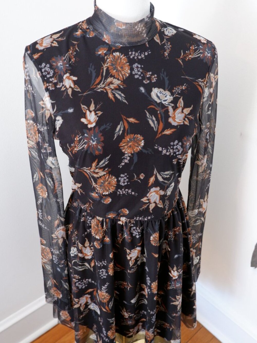 Altar'd State Diya Dress in Black & Rust, Size L - Picture 3 of 5